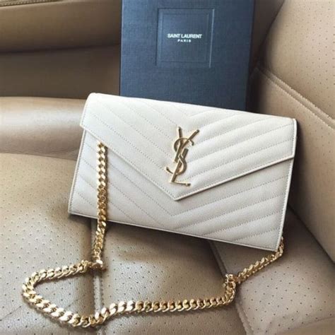 ysl bag white|yves saint laurent white bag.